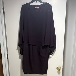 NWOT- Chic Long Sleeve Dress in Deep Purple